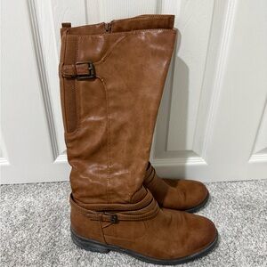 Baretraps Corrie Women’s Brown High Boots 10M Boho Western Casual